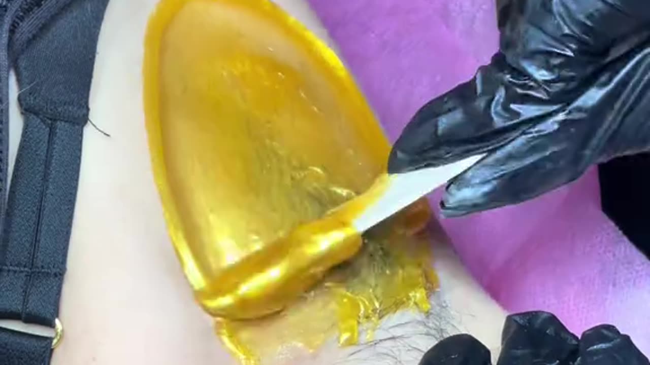 Underarm Waxing with Sexy Smooth Golden Allure Hard Wax | Rosin-Free & Hypoallergenic @xobeautywax