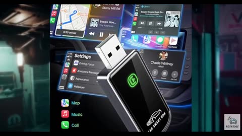 Wireless CarPlay Adapter- Mini Edition, Converts Factory Wired to Wireless CarPl