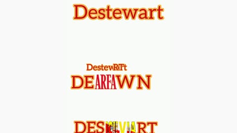 #First&LastName*@ #Combined*® #EthnicityNameOrigin*© #Desciliviliart*™℠™ ([Destewart)}*℠