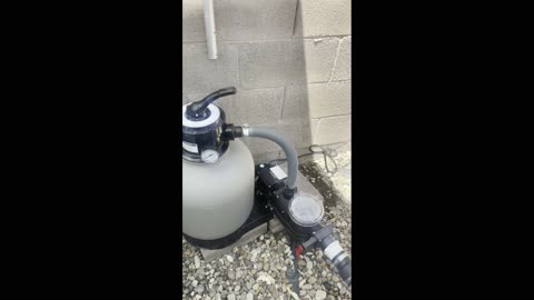Above Ground Pool - PVC Inlet to Pump