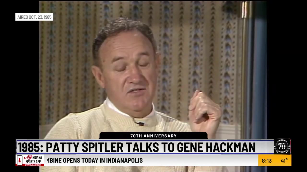 February 27, 2025 - Clip from Gene Hackman 'Hoosiers' Interview Played as News of His Death Hits