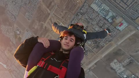 Trying to Be a Supportive Boyfriend Skydiving