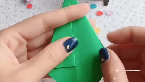 DIY Paper Folding Christmas Decorations
