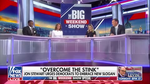 ‘OVERCOME THE STINK’: Jon Stewart urges Dems to embrace new slogan