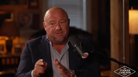 Alex Jones on Trump taking the Covid Jab - Tucker Carlson (FAIR USE)