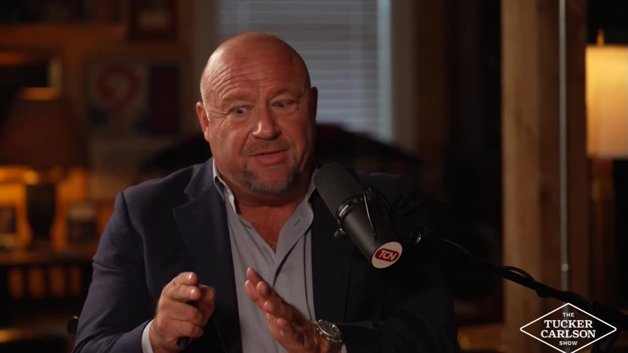 Alex Jones on Trump taking the Covid Jab - Tucker Carlson (FAIR USE)