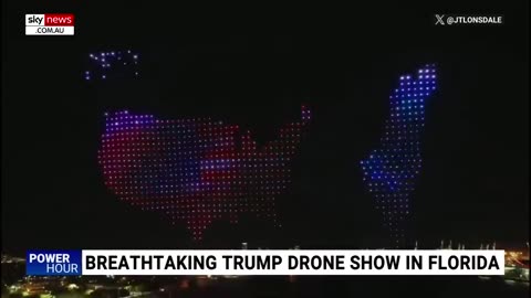 Viral drone show in Florida honours Donald Trump