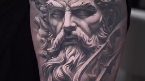 Poseidon 🔱 Fully healed tattoo - Jose Contreras TX