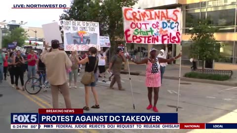 DC Protesters Against Trump's Decision To Bring In National Guard