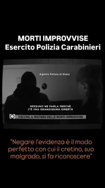 TESTIMONIANZA DI UN AGENTE DI POLIZIA