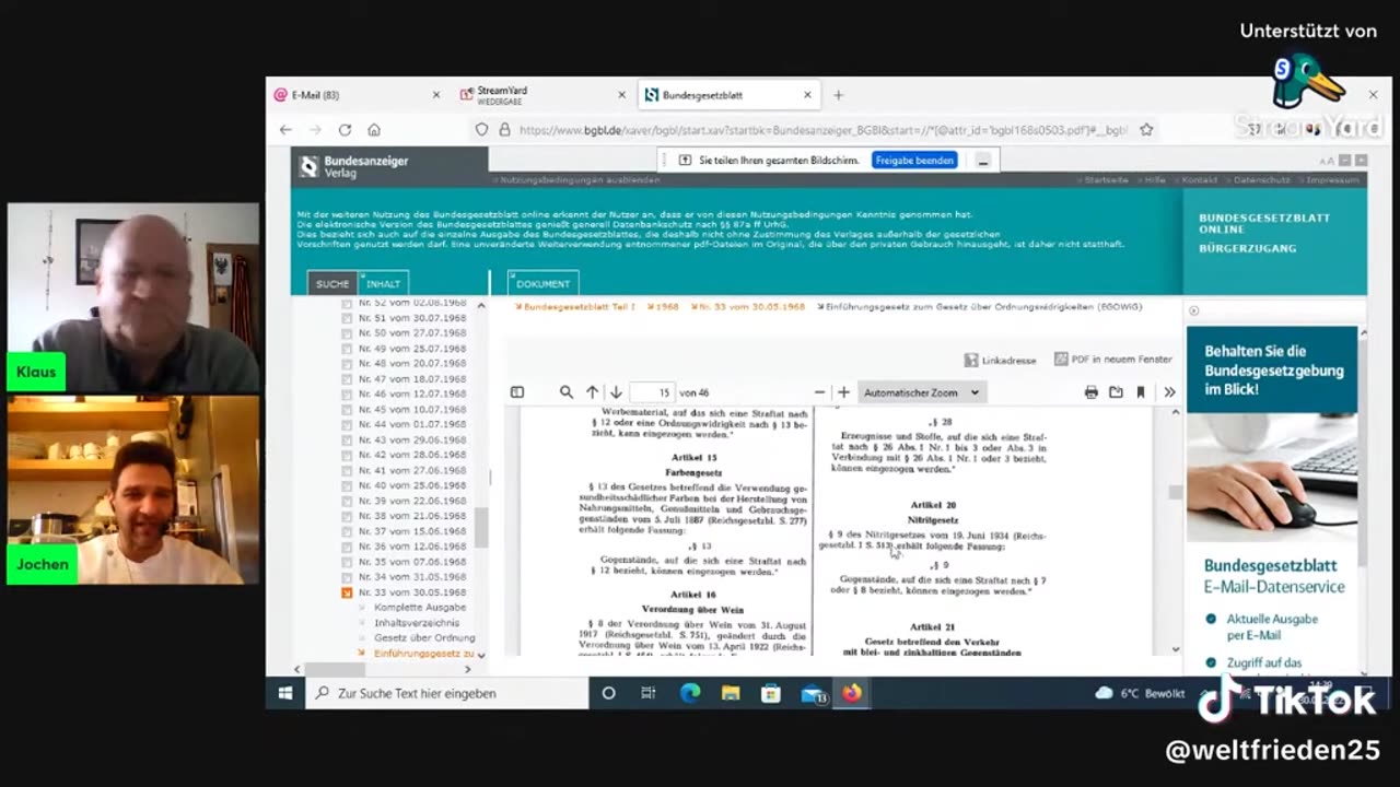 Jochen und Klaus informieren