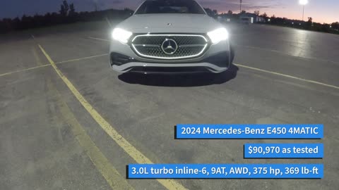2024 Mercedes-Benz E450 4MATIC - POV Night Drive (Binaural Audio)