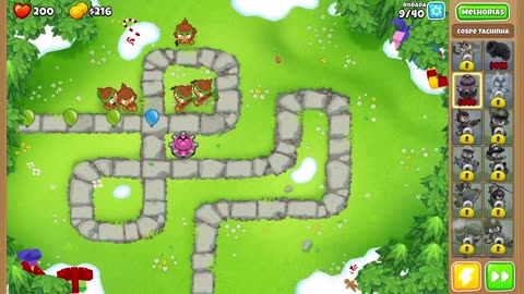 Bloons TD 6 Ape Field Easy Round 9