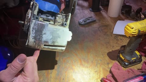 Squished 046 magnum Rebuild, Repair Part #2 tear down complete