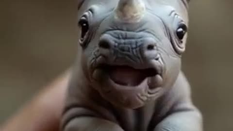The Cutest Baby Rhino Yawn Ever Captured on Camera! 🦏💤