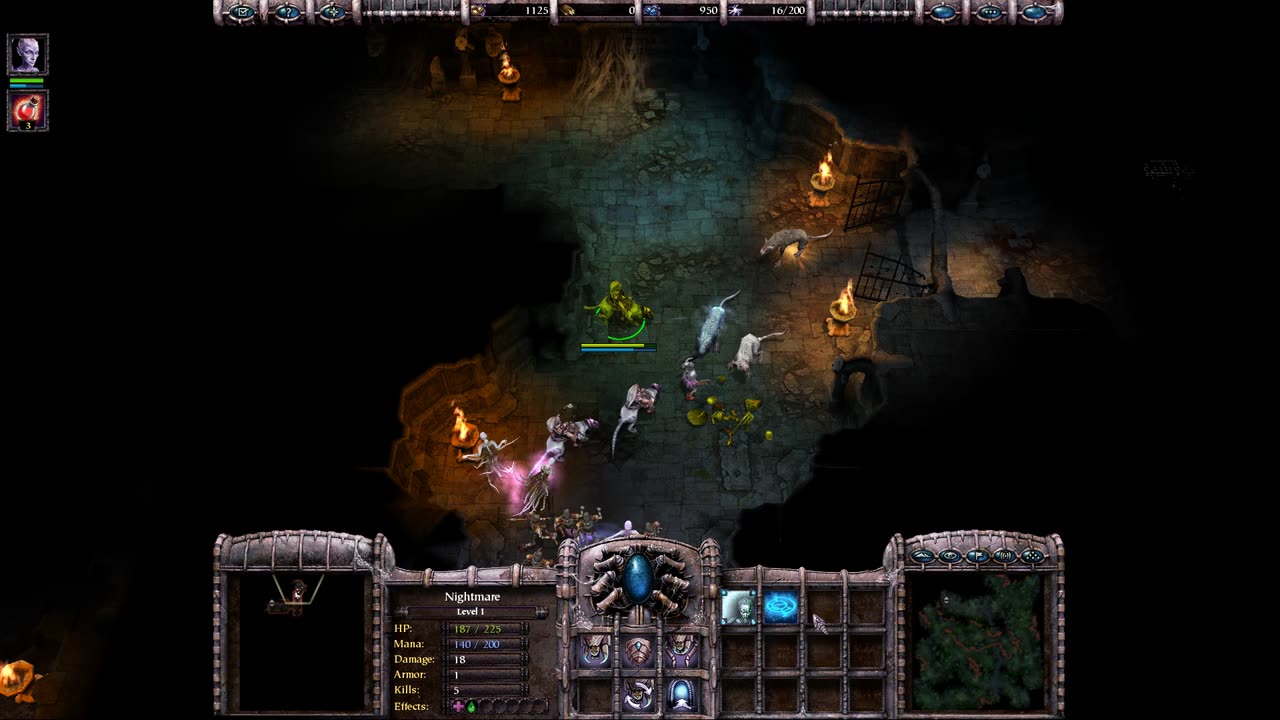 Armies of Exigo: mission 4: Emerging from Shadow; playing on Linux (Gentoo, Conty). Hard, defeat