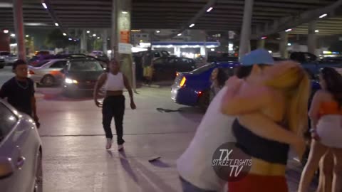 Wild Fight Erupts in Downtown Austin Parking Lot – May 17, 2024