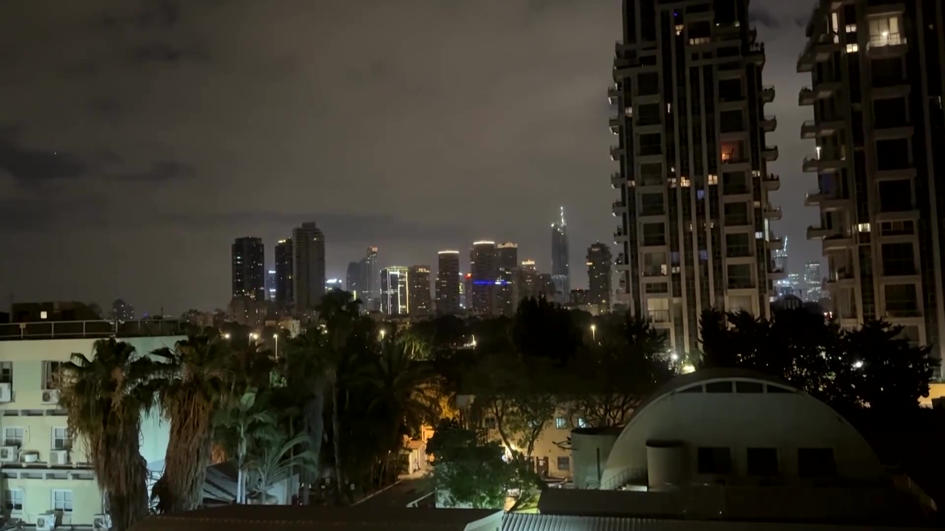 Interceptions seen over Tel Aviv as Iran fires another barrage