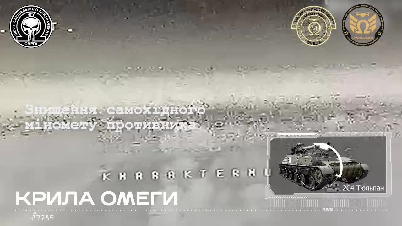 Destruction of an Irreplaceable 2S4 Self-Propelled Mortar