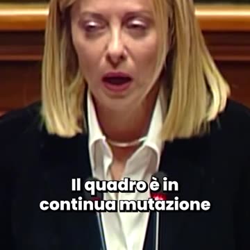 Meloni - Dal mio intervento di poco fa al Senato della Repubblica (18.03.25)
