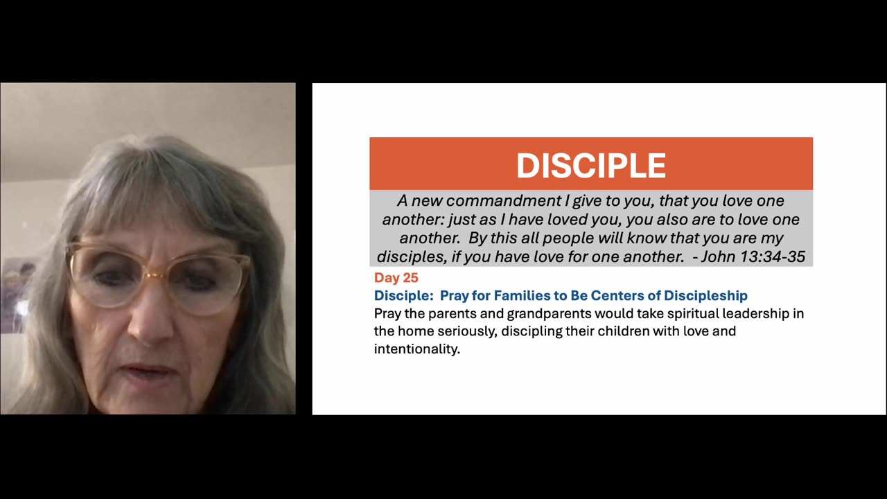 Day 25 Disciple: Pray for Families to Be Centers of Discipleship