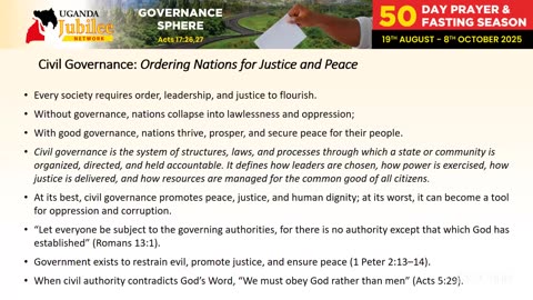 Day 6 - 50Day season 2025- Evening Session (IFU- Governance Sphere)