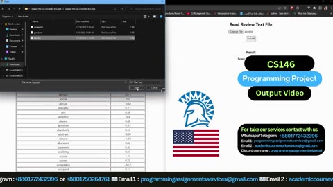 Student Work(Project) | CS146 Programming Projects – Data Structures & Web Front-End Dev | SJSU