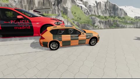 Small to Giant Cars vs. Falling Spike Ball – Ultimate Survival Challenge