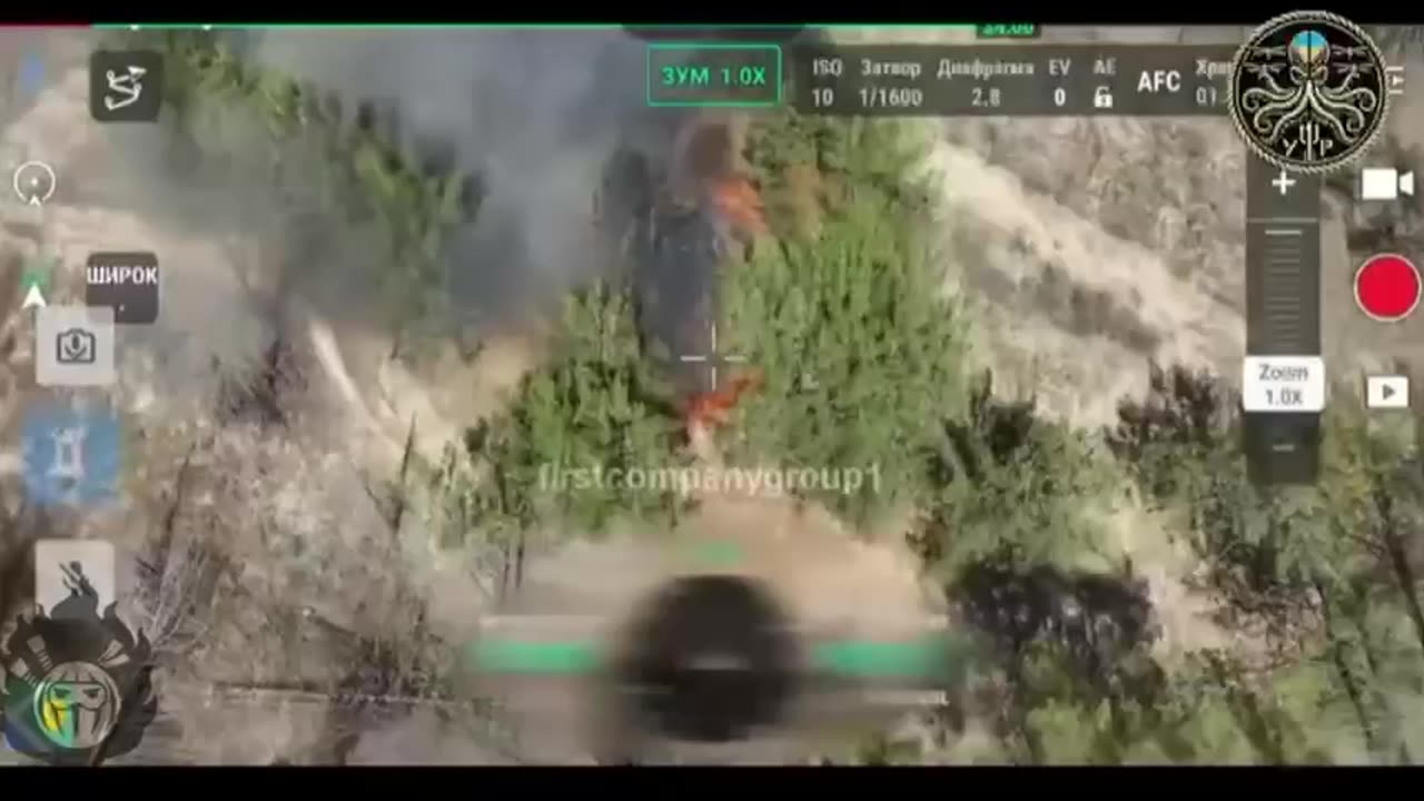Ukrainian Drones Set Fire to Vehicles of Russian Infantry Build-Up