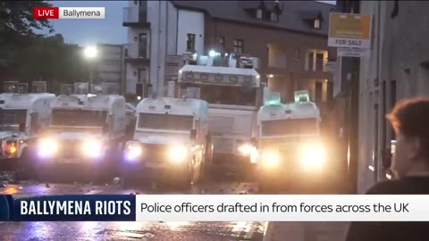 For the third consecutive night, chaos erupts in Northern Ireland.
