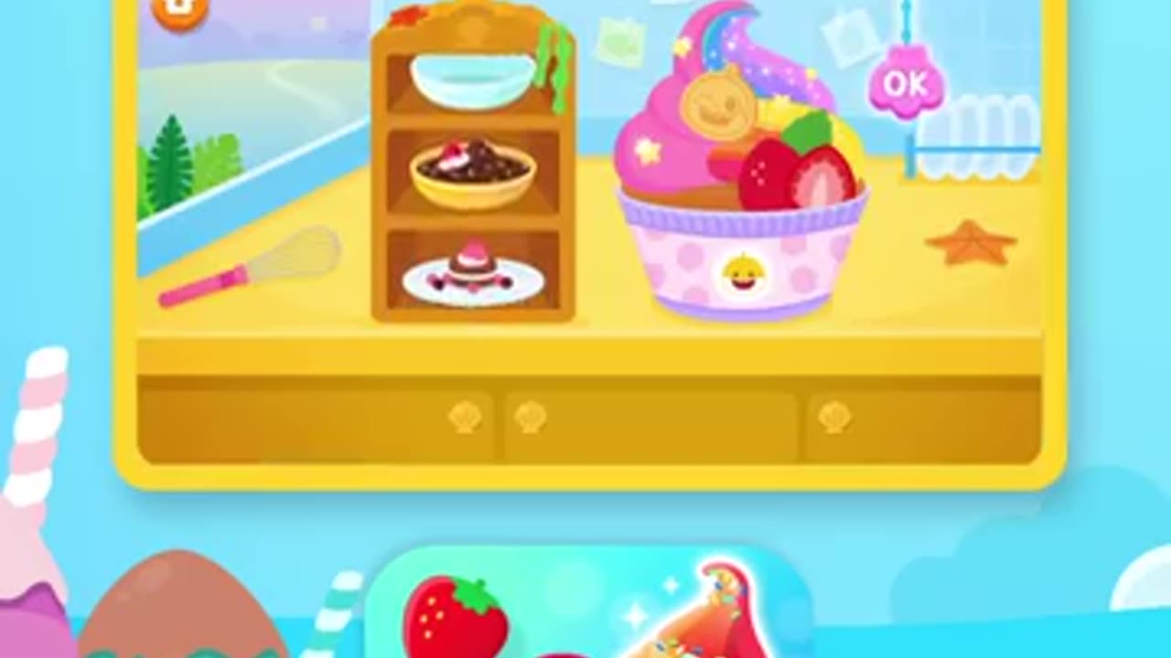 Dessert shop opening soon! Help Baby Shark!