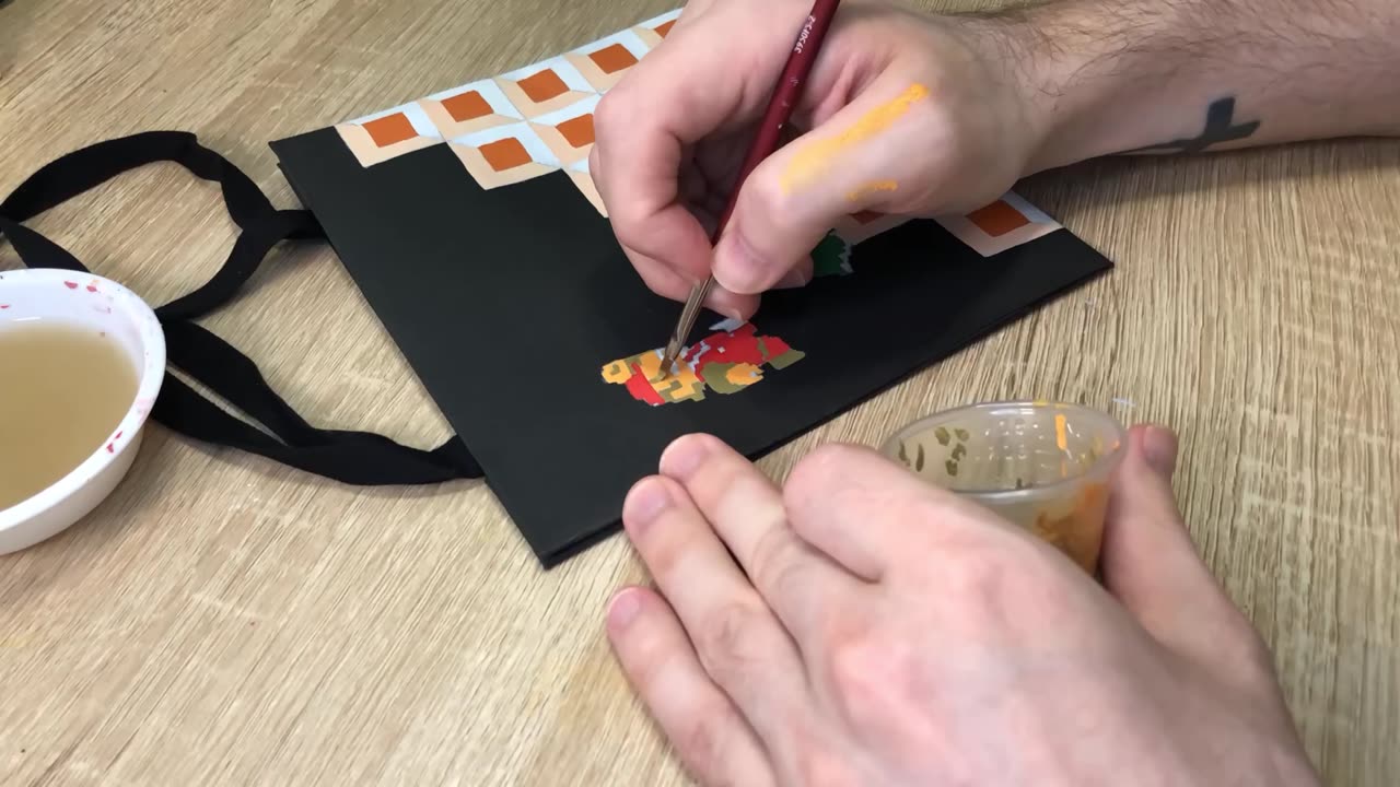 Give Life Super Mario Painting On Givenchy Bag