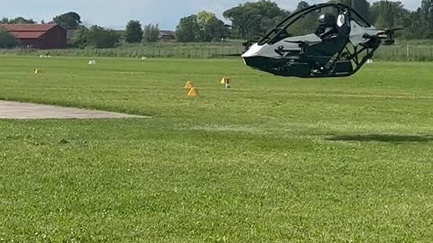 Jetson ONE sharing the airspace with the mighty Leonardo AW129 Mangusta.