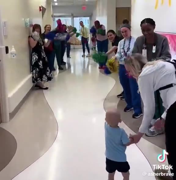 After 8 Months of Chemotherapy and a Liver Transplant, He Is Leaving the Hospital Cancer Free