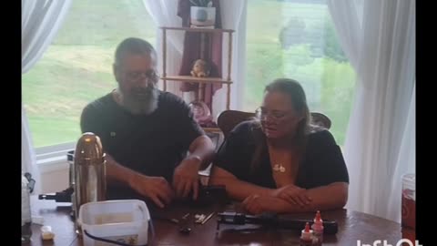 Wife cleaning her 9mm AR for first time.