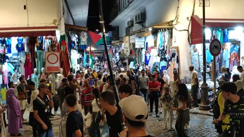 مسيرة شعبية بطنجة لدعم فلسطين ومناهضة التطبيع و بوقف الإبادة الجماعية 28 08 2025 السوق د برا