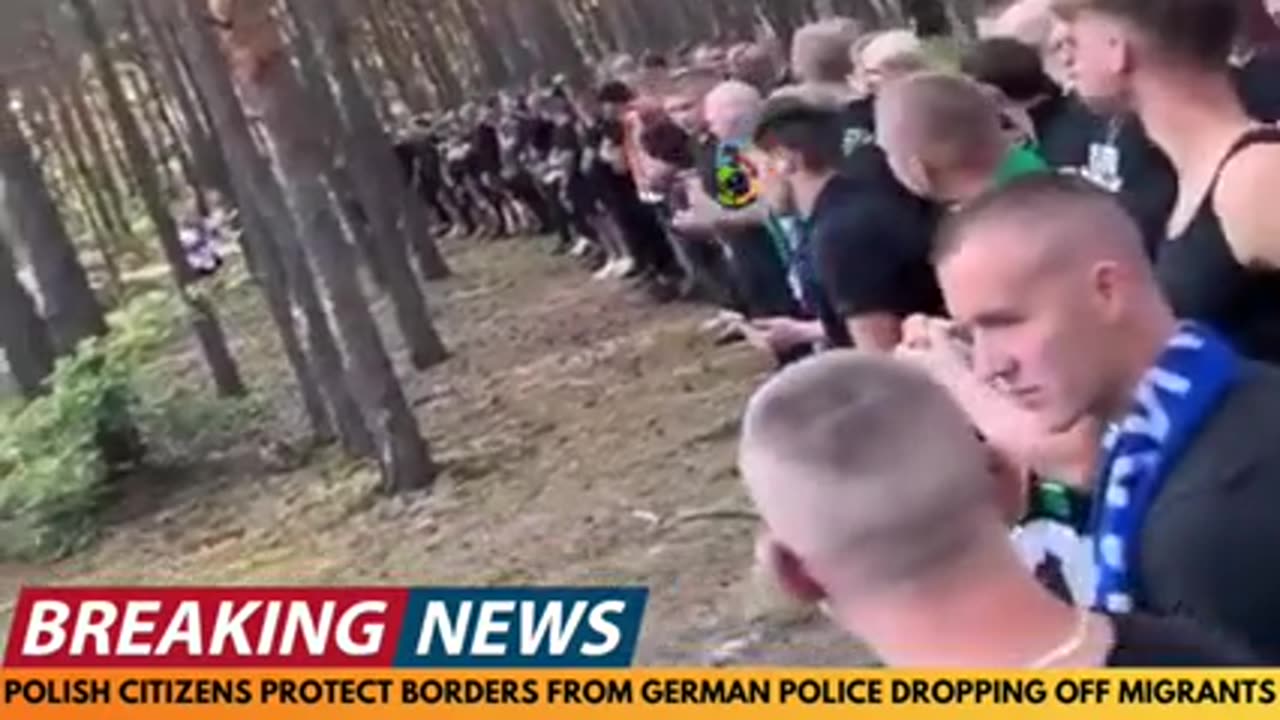 POLISH CITIZENS GUARD BORDER 🛑 TO STOP GERMAN POLICE DROPPING OFF MIGRANTS❗