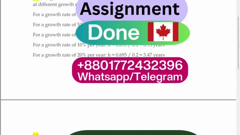 Student Work (Assignment) | ECO 2543 Economic Growth Theory | University of Ottawa