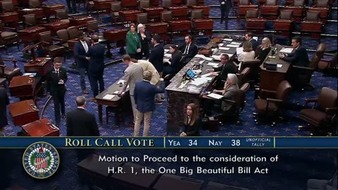 Senator Rand Paul votes against President Donald Trump's Big Beautiful Bill.