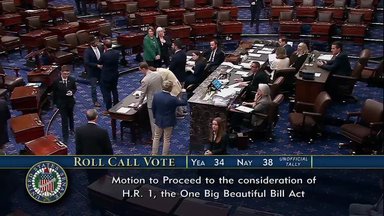 Senator Rand Paul votes against President Donald Trump's Big Beautiful Bill.