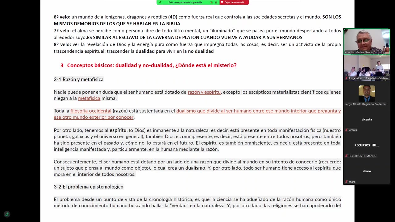 PONENCIA: LA CONSCIENCIA DE UNIDAD