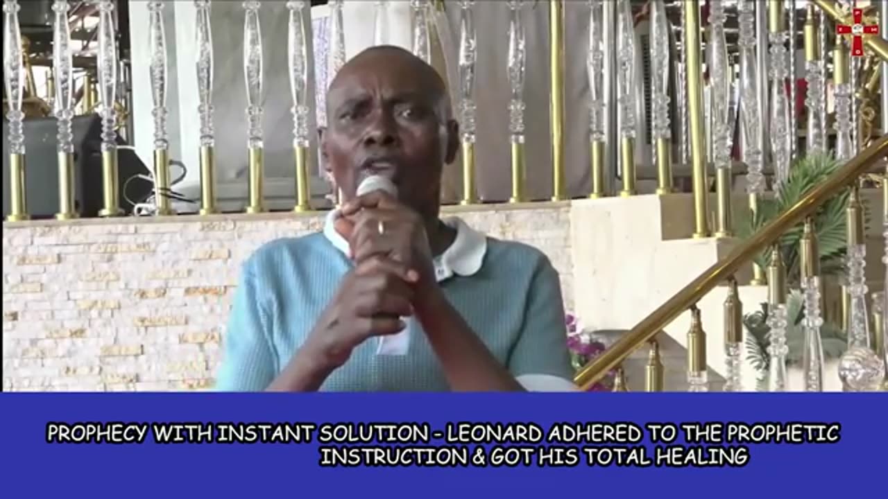 “Leonard, You Are Healed” & it was So immediately he obeyed the prophecy using Seraphic Oil.