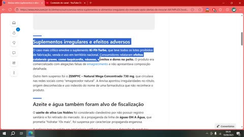 Anvisa retira suplementos e alimentos irregulares do mercado após alertas de risco