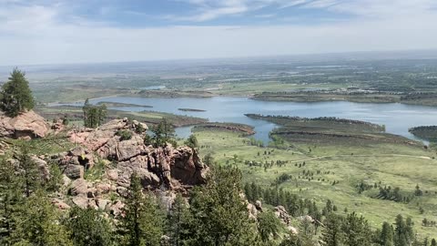 View from a rock ledge