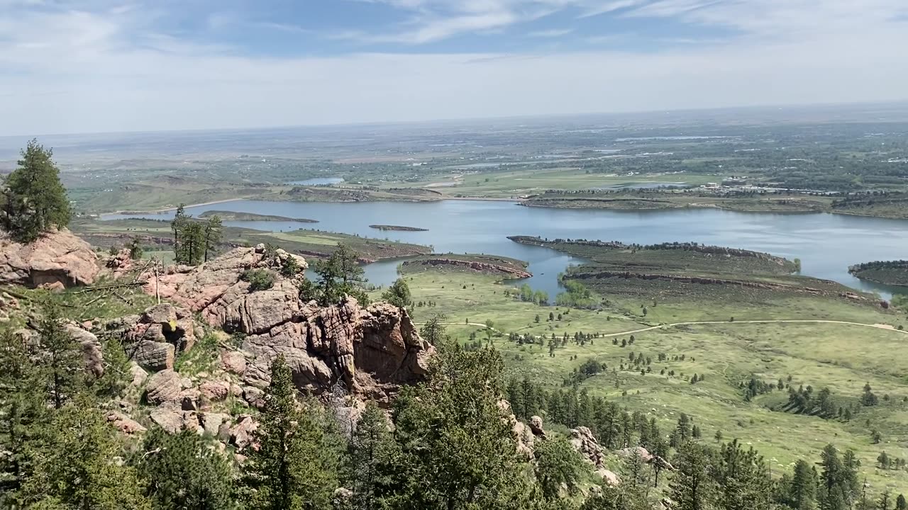 View from a rock ledge