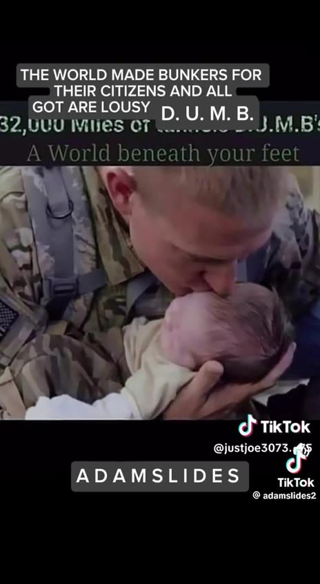 Trump softly exposing the Tunnels and DUMBs