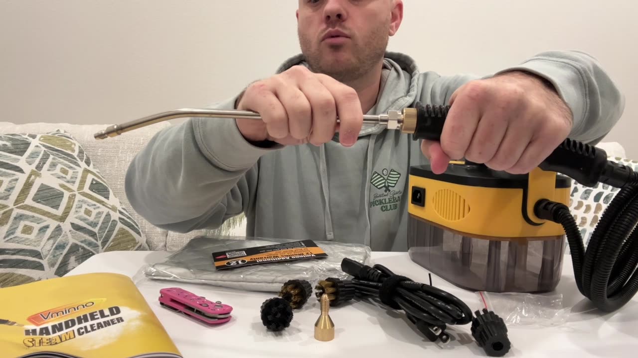 Review Unboxing Steam Cleaner from Vminno