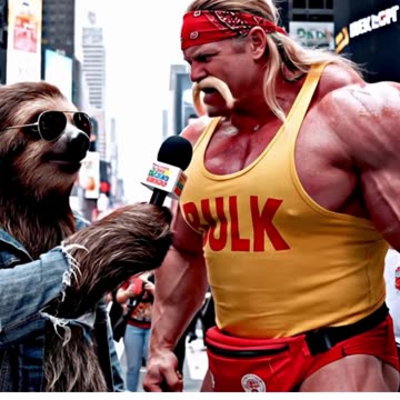 HULK HOGAN STREET INTERVIEW NYC . THIS GUY IS CRAZY! CHECK IT OUT!