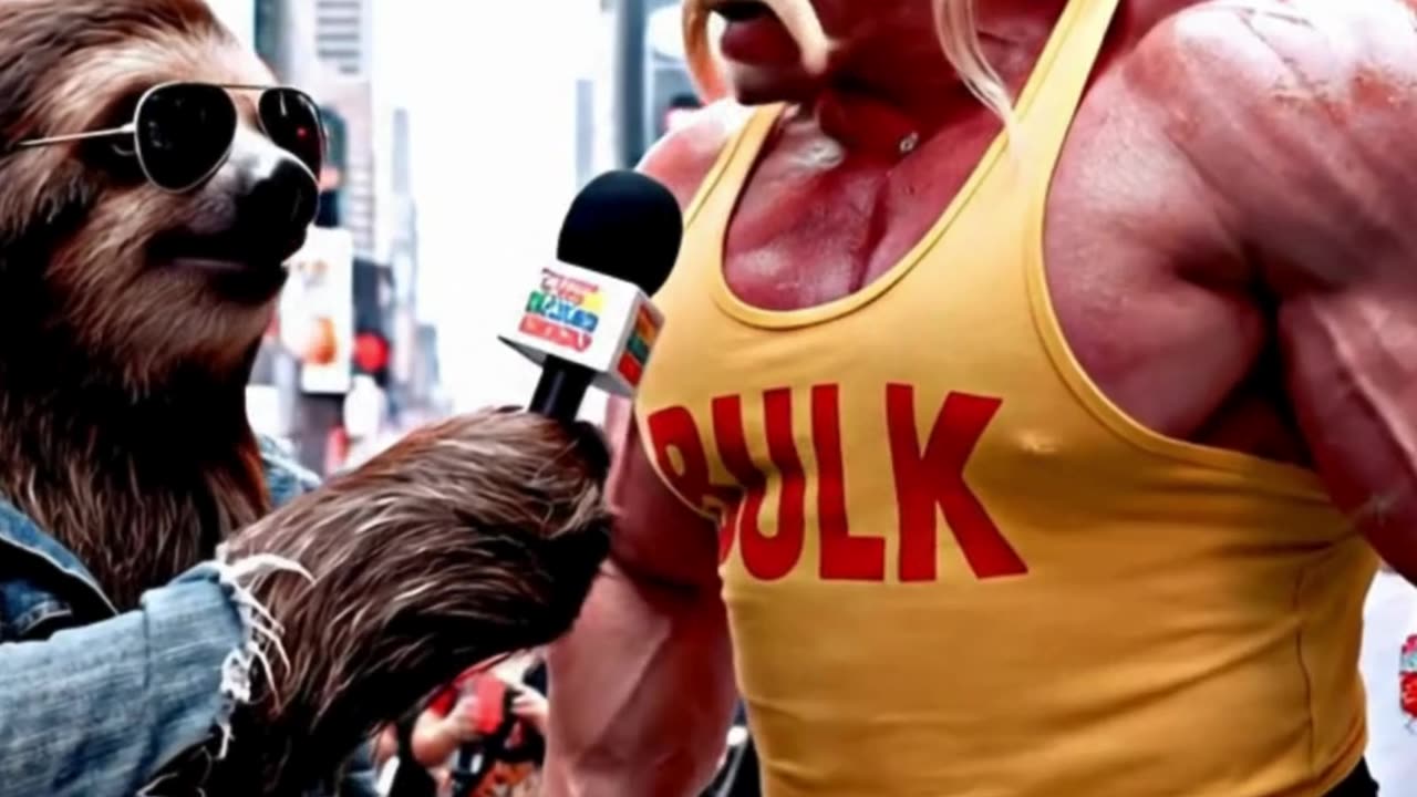 HULK HOGAN STREET INTERVIEW NYC . THIS GUY IS CRAZY! CHECK IT OUT!