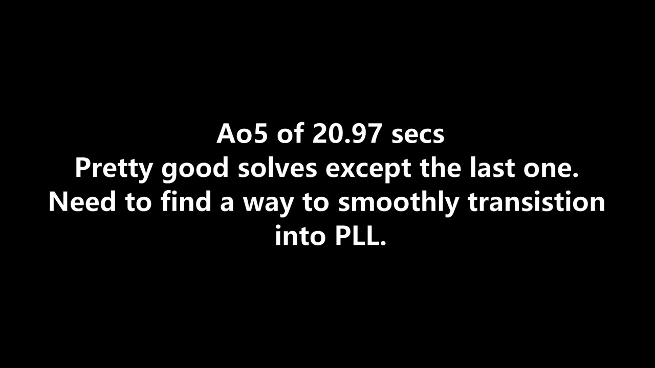 Uncle Solves Rubik's Day 29: 9 June 2025 Ao5 20.97 secs